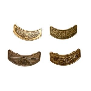 Vintage Harley Davidson Rocker‎ Pins 2001-2004 HOG Biker Motorcycle Vest Lapel